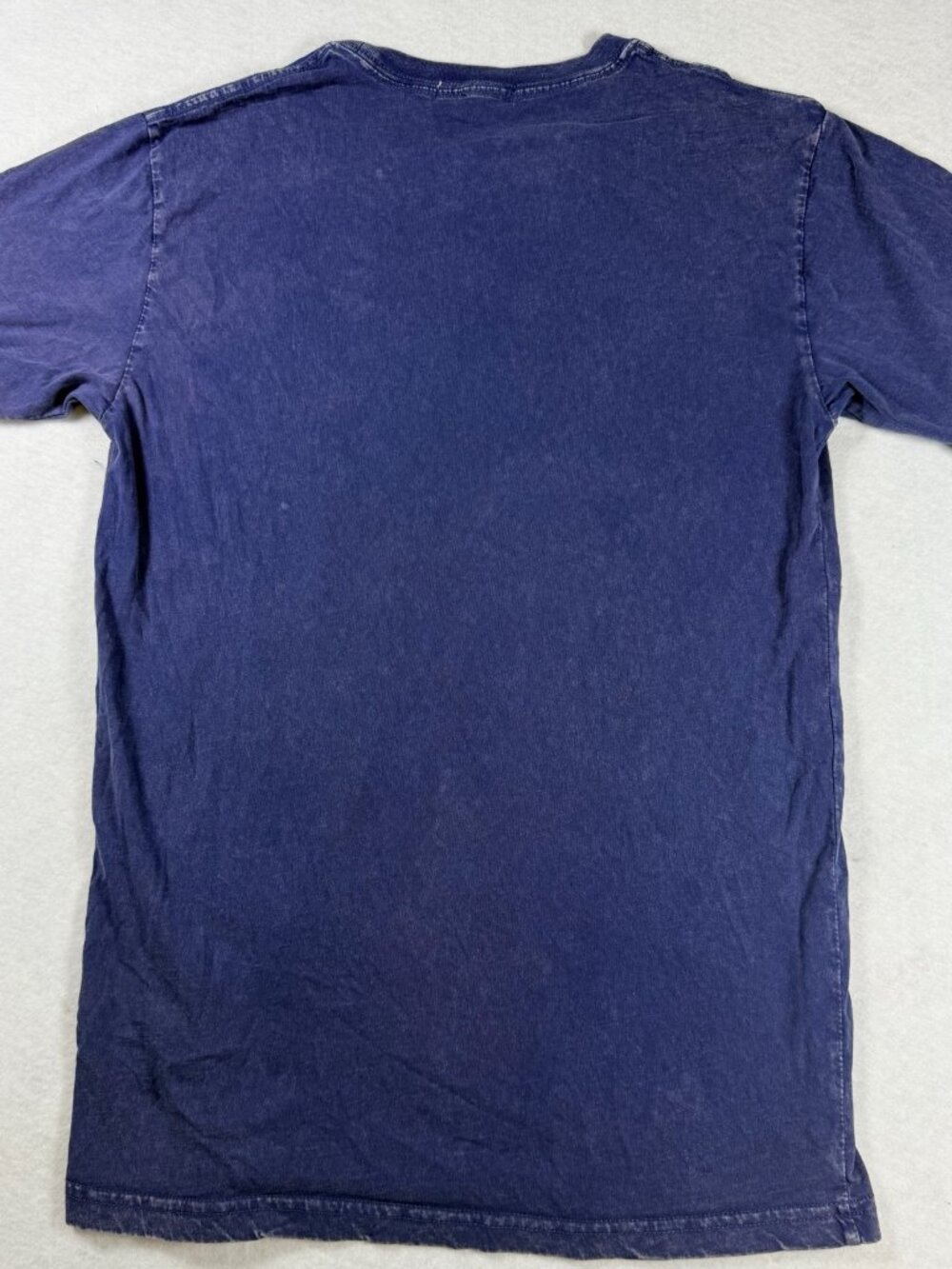 Rich Royal S Blue Washed Graphic Tee Y2K 90s Retro Streetwear T Shirt - Picture 5 of 8